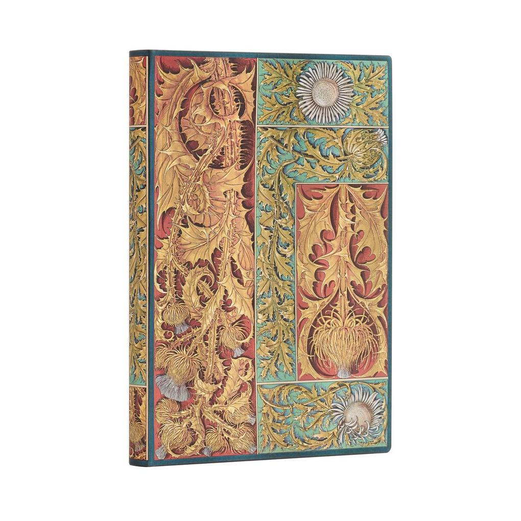 Paperblanks Wild Thistle Vox Botanica Softcover Flexi Ultra Lined Elastic Band Closure 176 Pg 100 GSM