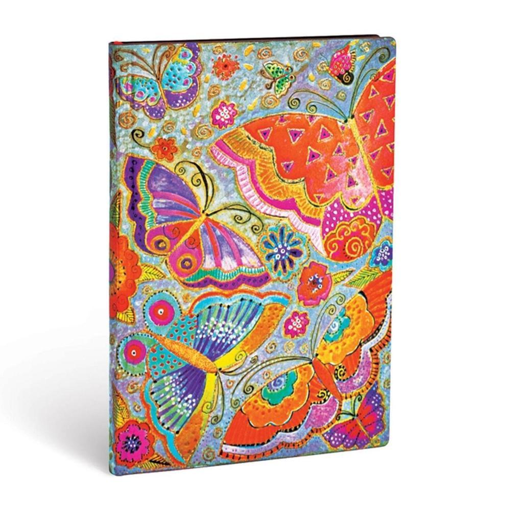 Paperblanks Flutterbyes Playful Creations Softcover Flexi MIDI Unlined 176 Pg 100 GSM