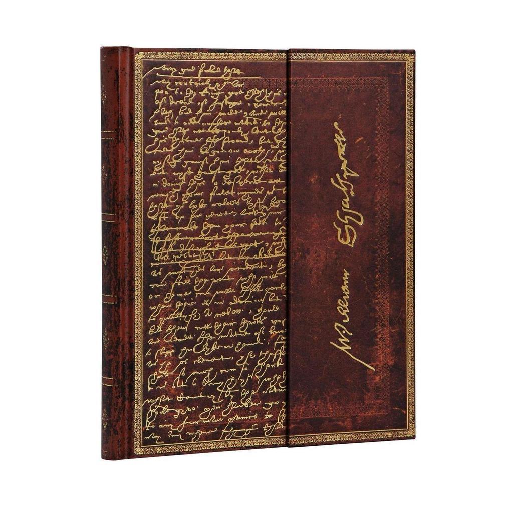 Paperblanks Shakespeare, Sir Thomas More Embellished Manuscripts Collection Hardcover Ultra Unlined Wrap Closure 144 Pg 120 GSM