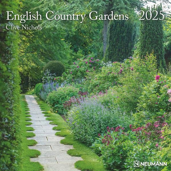 English Country Gardens 2025 - Wand-Kalender - Broschüren-Kalender - 30x30 - 30x60 geöffnet - Garten