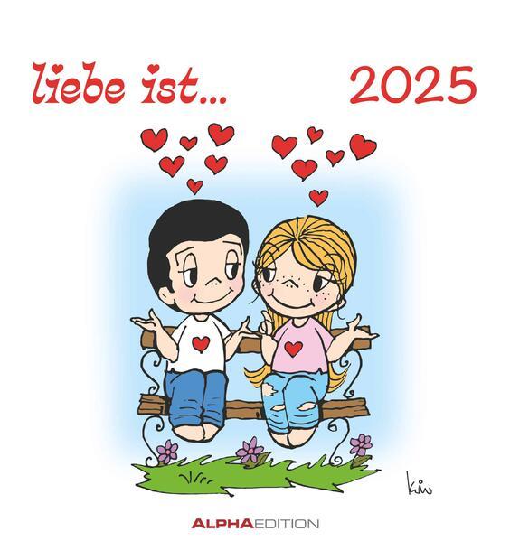 liebe ist... 2025 - Postkarten-Kalender - Kalender-mit-Postkarten - zum-raustrennen - 16x17