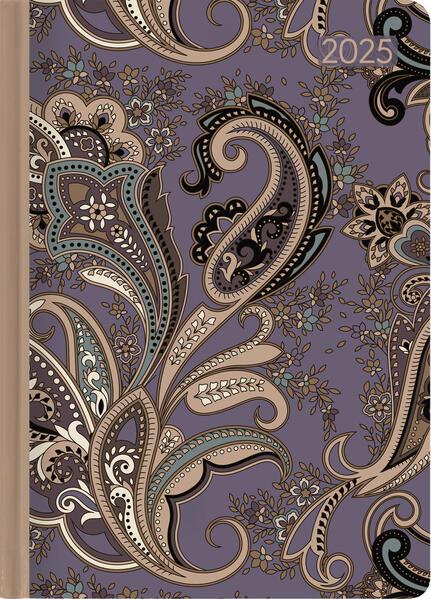 Lady Journal Paisley 2025 - Taschenkalender A6 (10,7x15,2 cm) - Weekly - 192 Seiten - Notiz-Buch - Termin-Planer - Alpha Edition