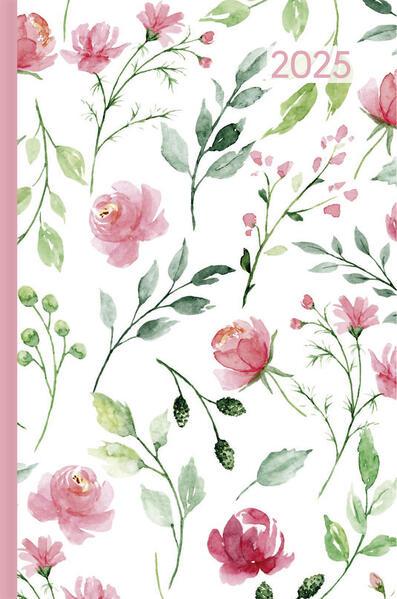 Ladytimer Mini Roses 2025 - Taschen-Kalender 8x11,5 cm - Rosen - Weekly - 144 Seiten - Notiz-Buch - Alpha Edition