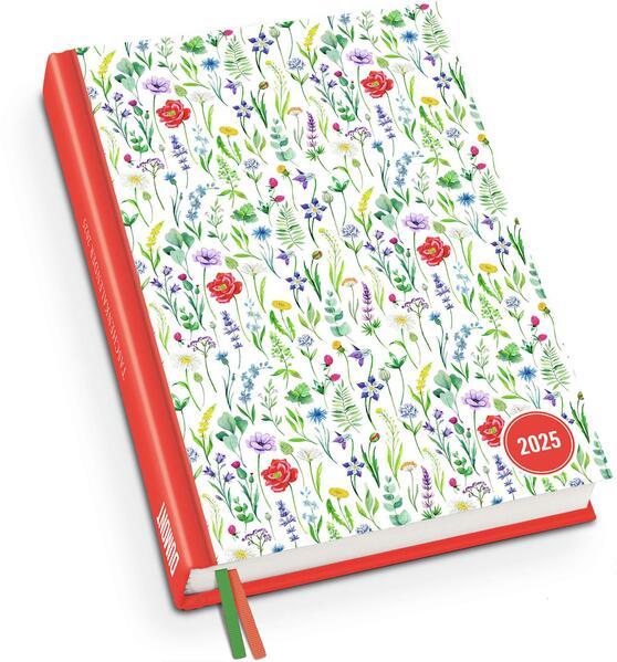 Lovely Flowers Taschenkalender 2025 - Blumen-Design - Terminplaner mit Wochenkalendarium - Format 11,3 x 16,3 cm