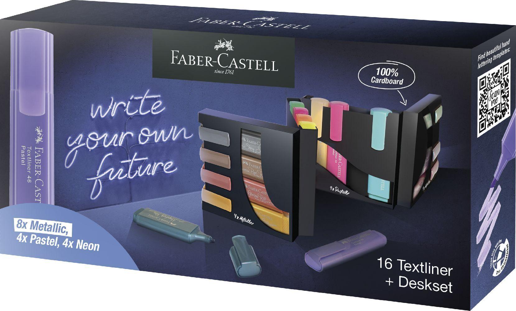 Faber-Castell Textmarker TL 46 16er Tisch-Set