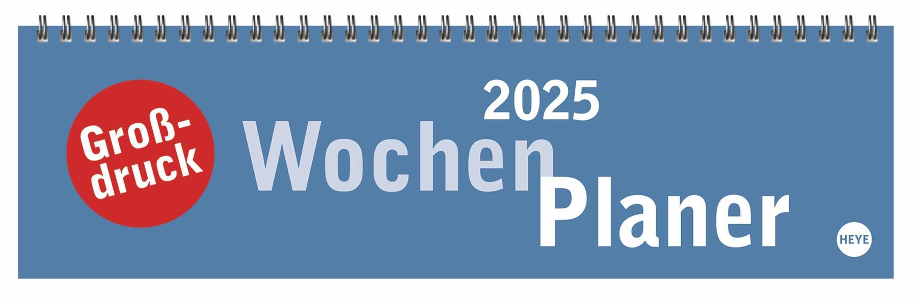 Großdruck Wochenquerplaner 2025