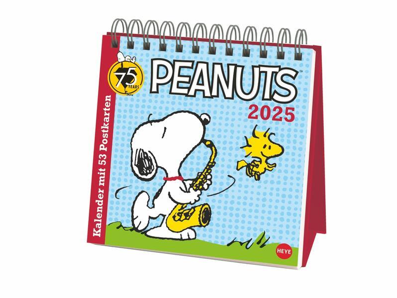 Peanuts Premium-Postkartenkalender 2025