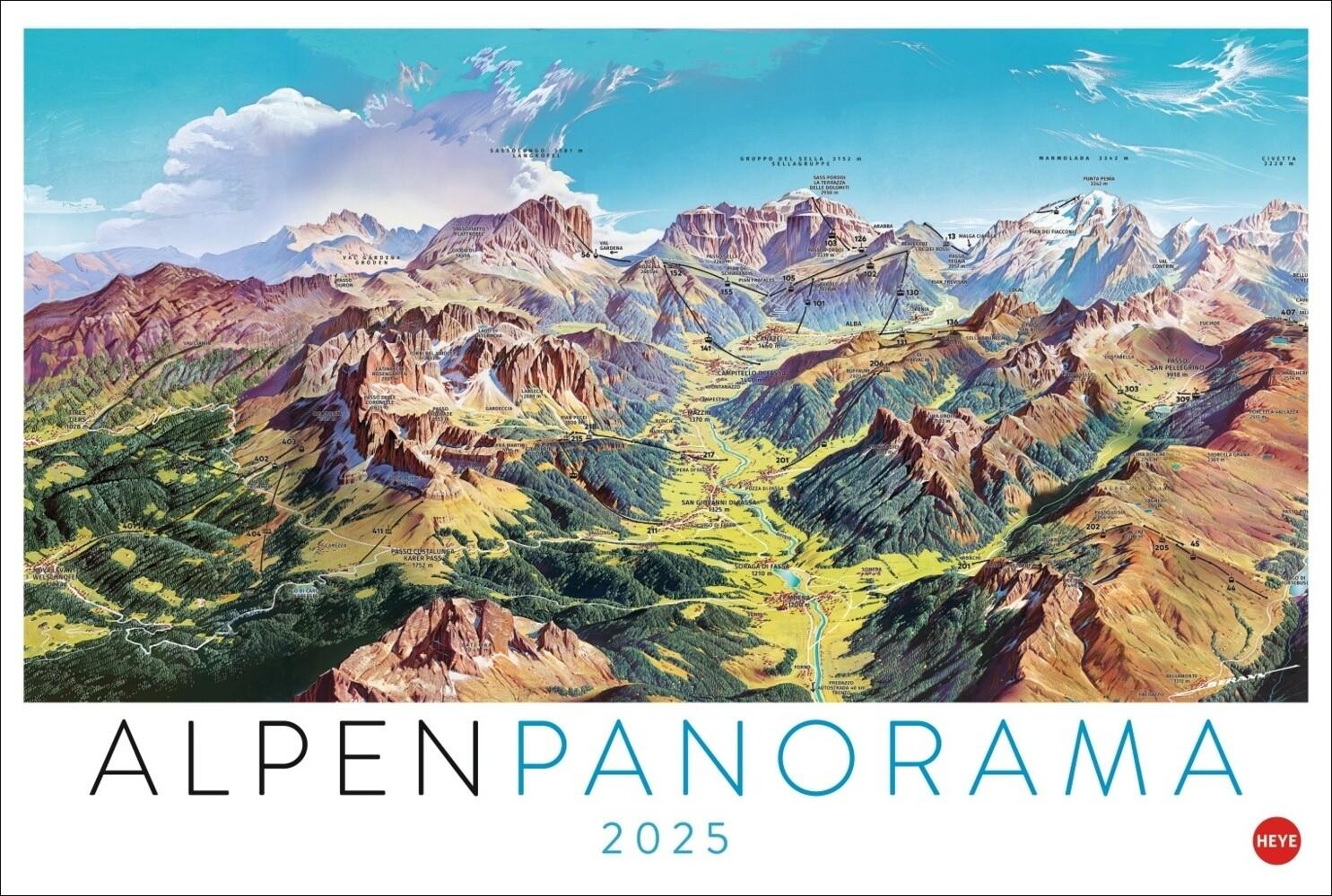 Alpenpanorama Edition 2025 - Die Kunst der Panoramakarten