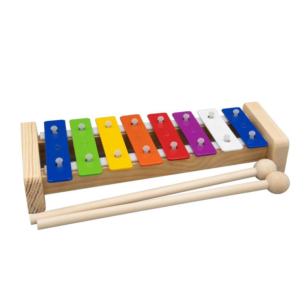 Wooden glockenspiel (incl. 2 mallets + instructions with 5 children songs)