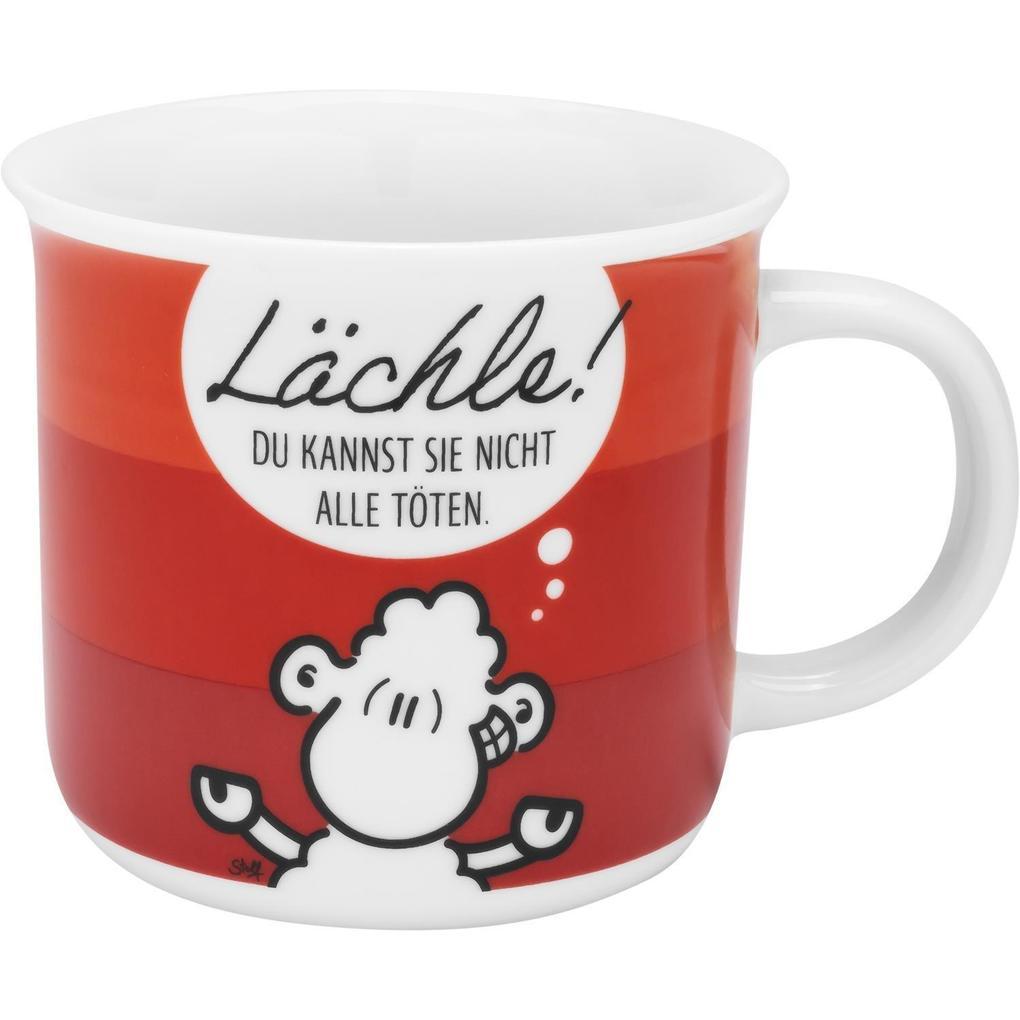 Sheepworld Tasse mit Motiv Lächle - Lieblingstasse in Geschenkbox