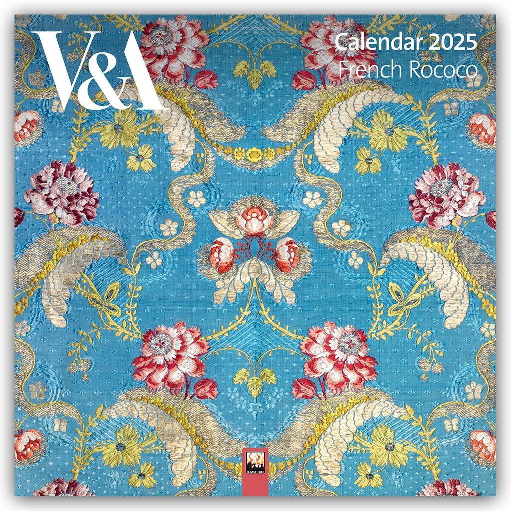 V&a: French Rococo Wall Calendar 2025 (Art Calendar)