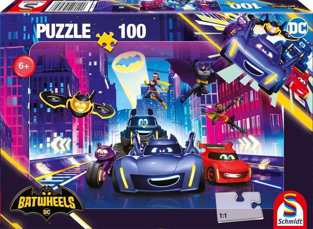 Schmidt Spiele - DC Batwheels: Turbogeladene Action in Gotham City, 100 Teile