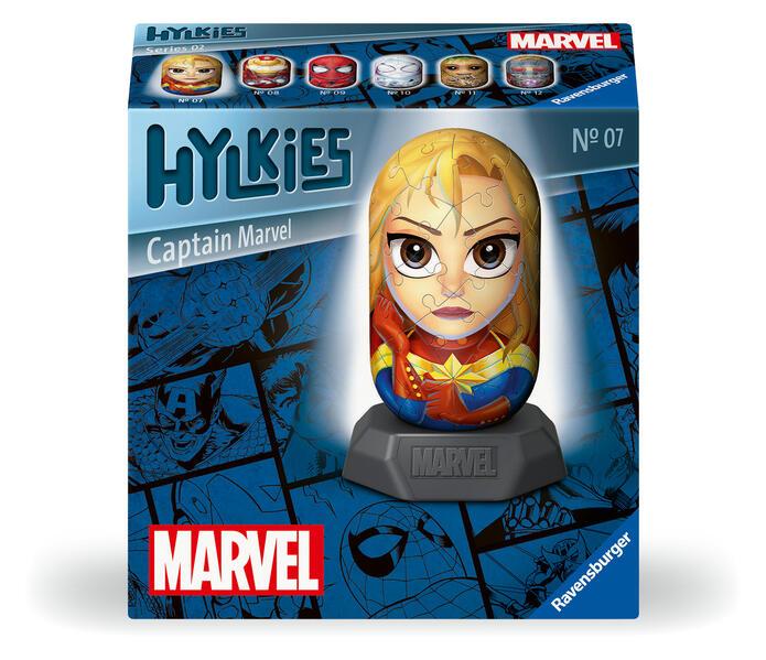 Ravensburger Hylkies: Die neue Sammelfigurenreihe zum selbst zusammenbauen. Figur #07 - Captain Marvel - Für alle Marvel Universe Fans - Aufbauen, Verlieben, Sammeln