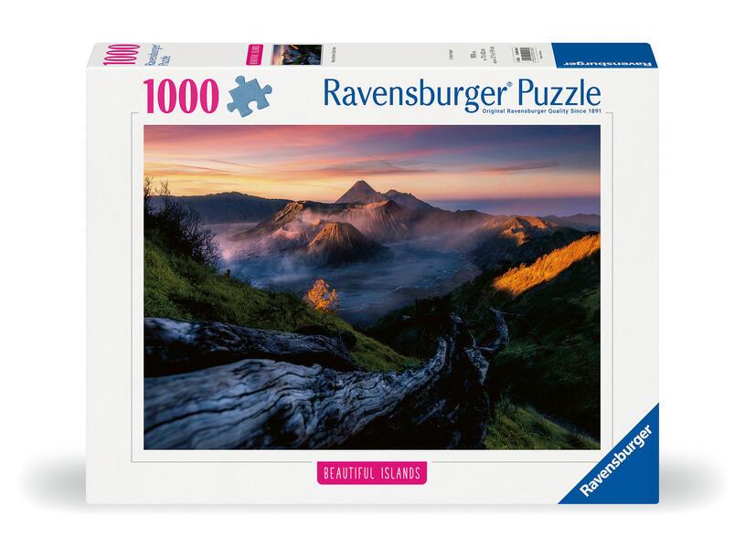 Ravensburger Puzzle Beautiful Islands 12000158 - Stratovulkan Bromo, Indonesien - 1000 Teile Puzzle für Erwachsene und Kinder ab 14 Jahren