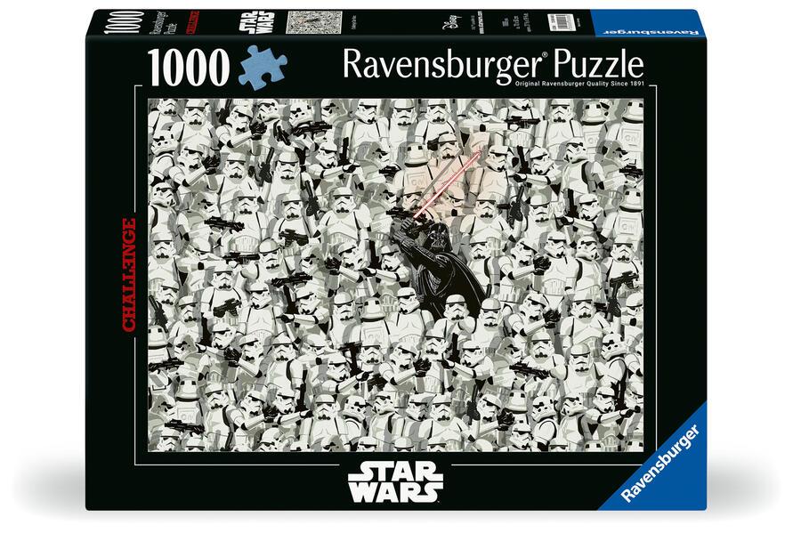 Ravensburger Puzzle 1000 Teile 12000458 - Challenge Star Wars - Darth Vader und seine Klonkrieger als herausforderndes Puzzle für Erwachsene und Kinder ab 14 Jahren