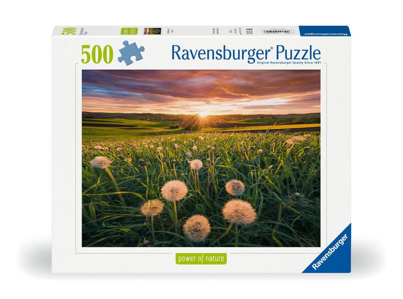 Ravensburger Puzzle - 12000592 Pusteblumen im Sonnenuntergang - Nature Edition 500 Teile