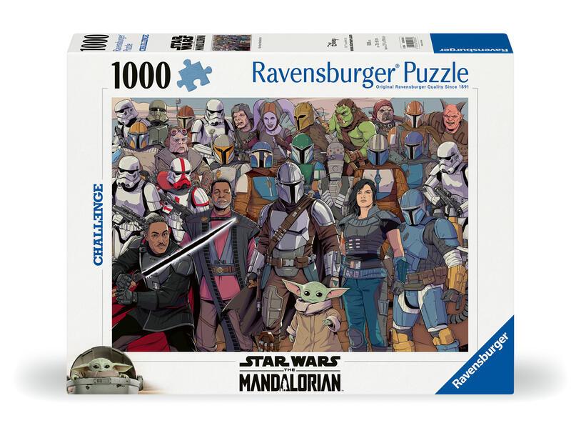 Ravensburger Puzzle 12000536 - Challenge Star Wars Mandalorian - 1000 Teile Puzzle für Erwachsene und Kinder ab 14 Jahren