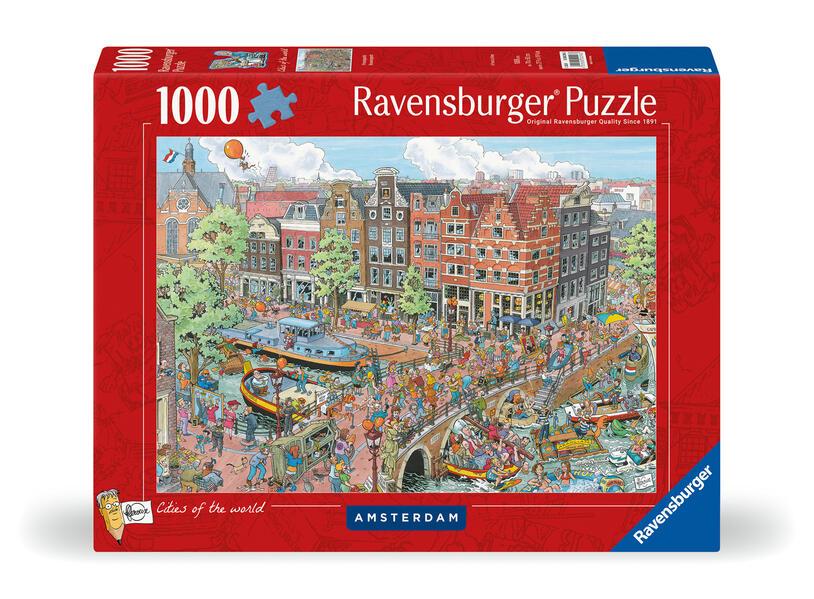 Ravensburger Puzzle 12000296 - Amsterdam - 1000 Teile Puzzle für Erwachsene und Kinder ab 14 Jahren