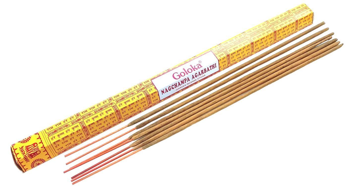 Räucherstäbchen Goloka "Nag Champa" Garden Sticks Hexa, 7 Stk, je 40cm