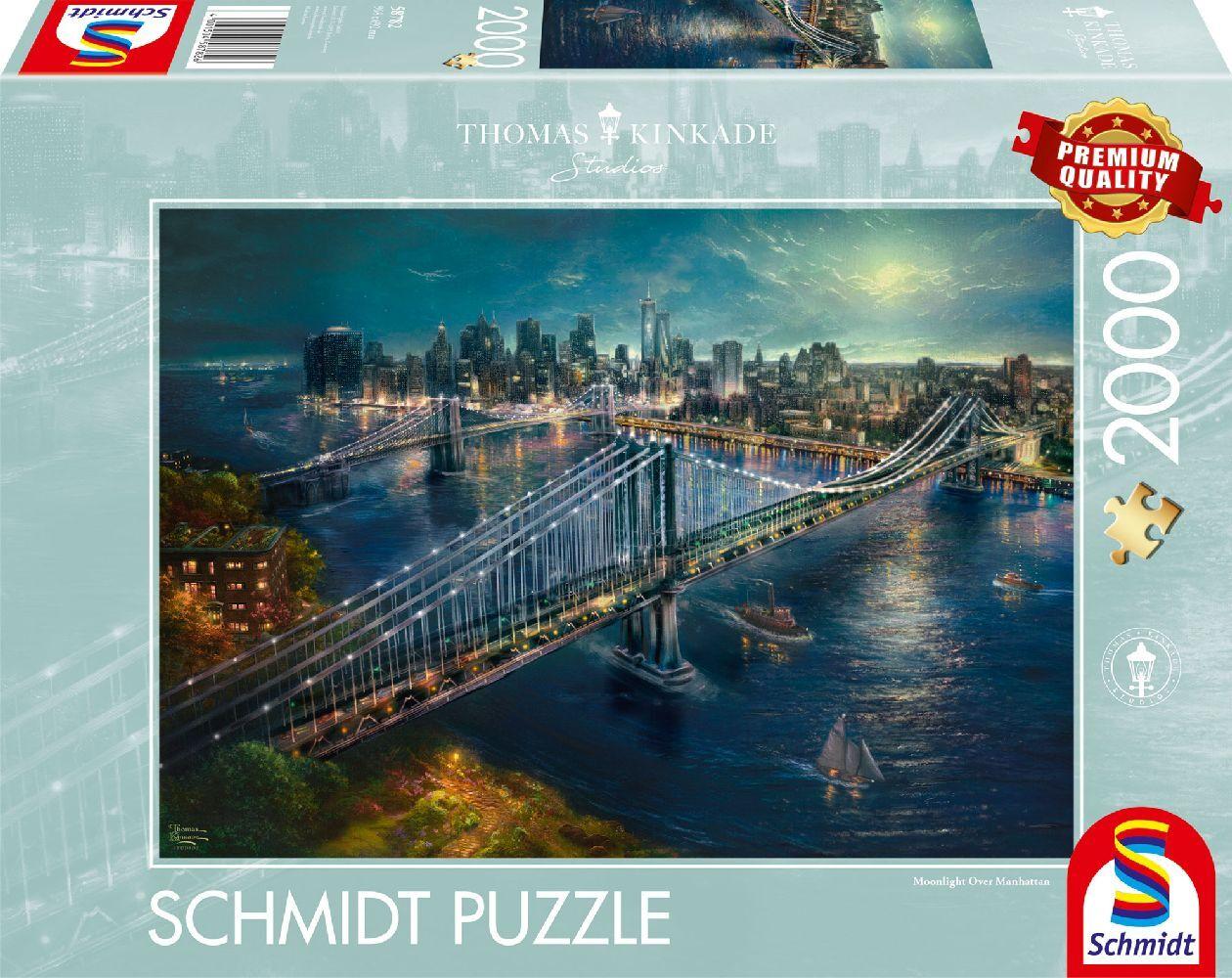 Schmidt Spiele - Thomas Kinkade - Mond über Manhatten, 2.000 Teile