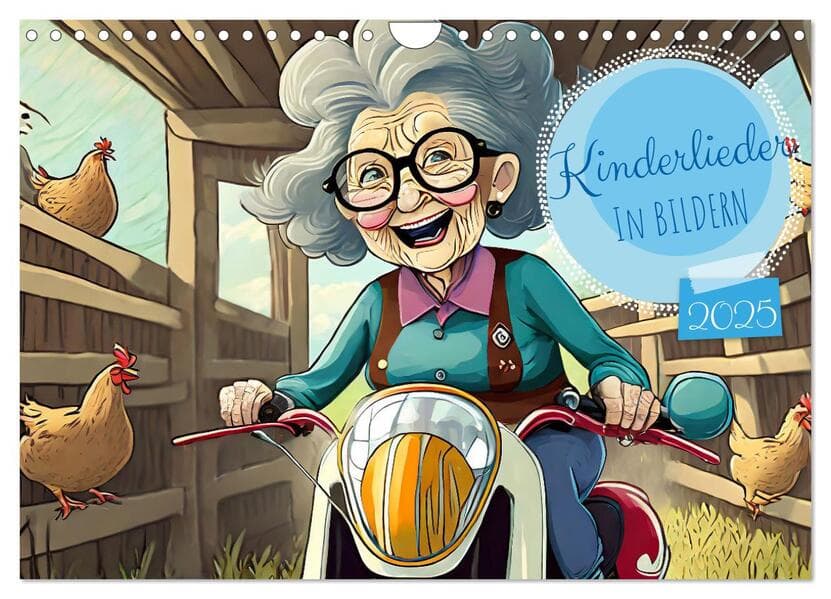 Kinderlieder - In Bildern (Wandkalender 2025 DIN A4 quer), CALVENDO Monatskalender