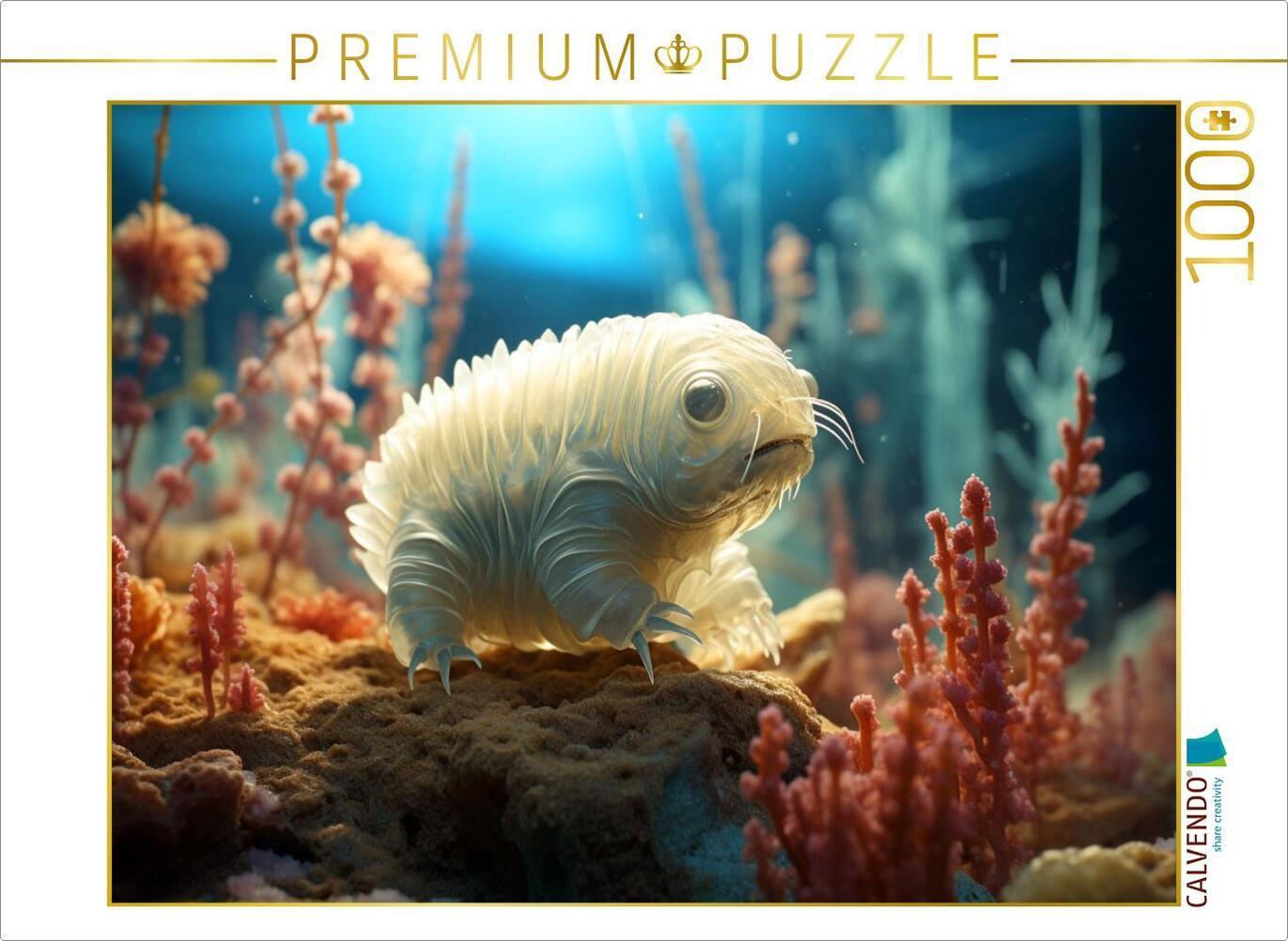 CALVENDO Puzzle Tardigrade Bärtierchen - lustige Mikroorganismen | 1000 Teile Lege-Größe 64x48cm Fot