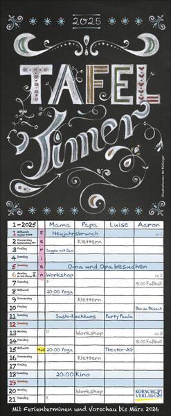 Tafel Timer 2025