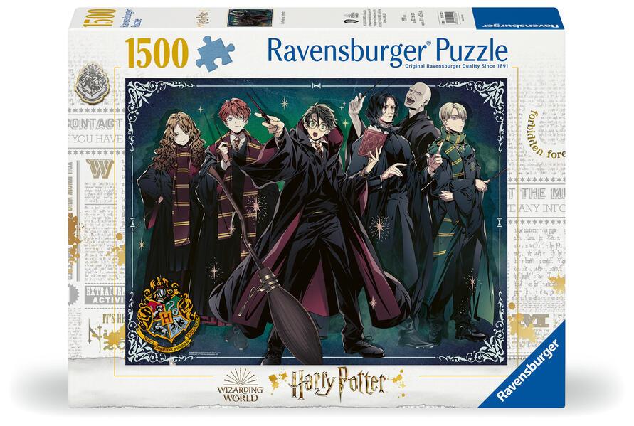 Ravensburger Puzzle 12001222 - Gryffindor vs. Slytherin - 1500 Teile Harry Potter Puzzle für Erwachsene und Kinder ab 14 Jahren