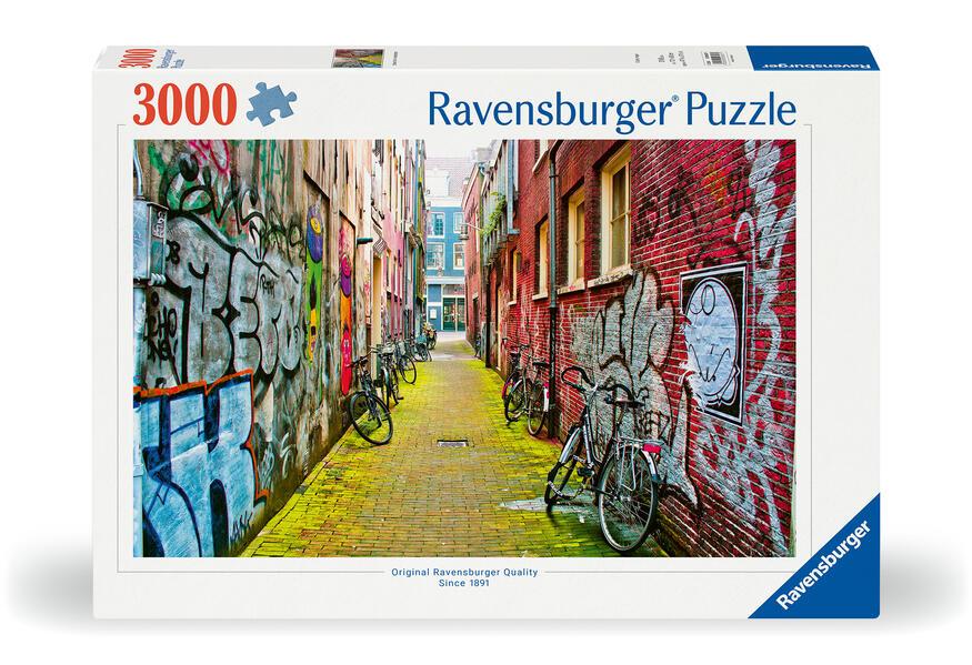 Ravensburger Puzzle 12000807 - Street Art in Amsterdam - 3000 Teile Puzzle für Erwachsene ab 14 Jahren