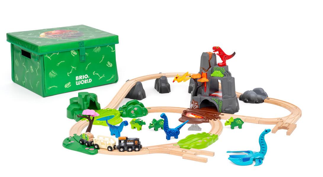 BRIO 63610400 - Dinosaurier Deluxe Set