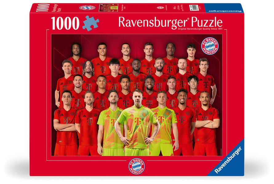 Ravensburger Puzzle 12001221 - FC Bayern München Saison 2024/25 - 1000 Teile FC Bayern München Puzzle für Erwachsene und Kinder ab 14 Jahren