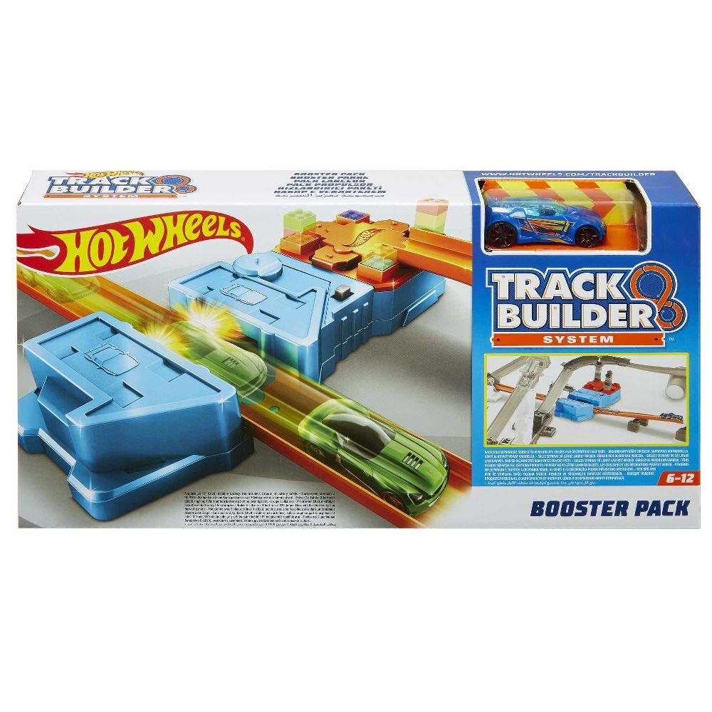 Mattel - Hot Wheels Track Builder Unlimited Booster Pack, Auto-Beschleuniger inkl. 1 Spielauto