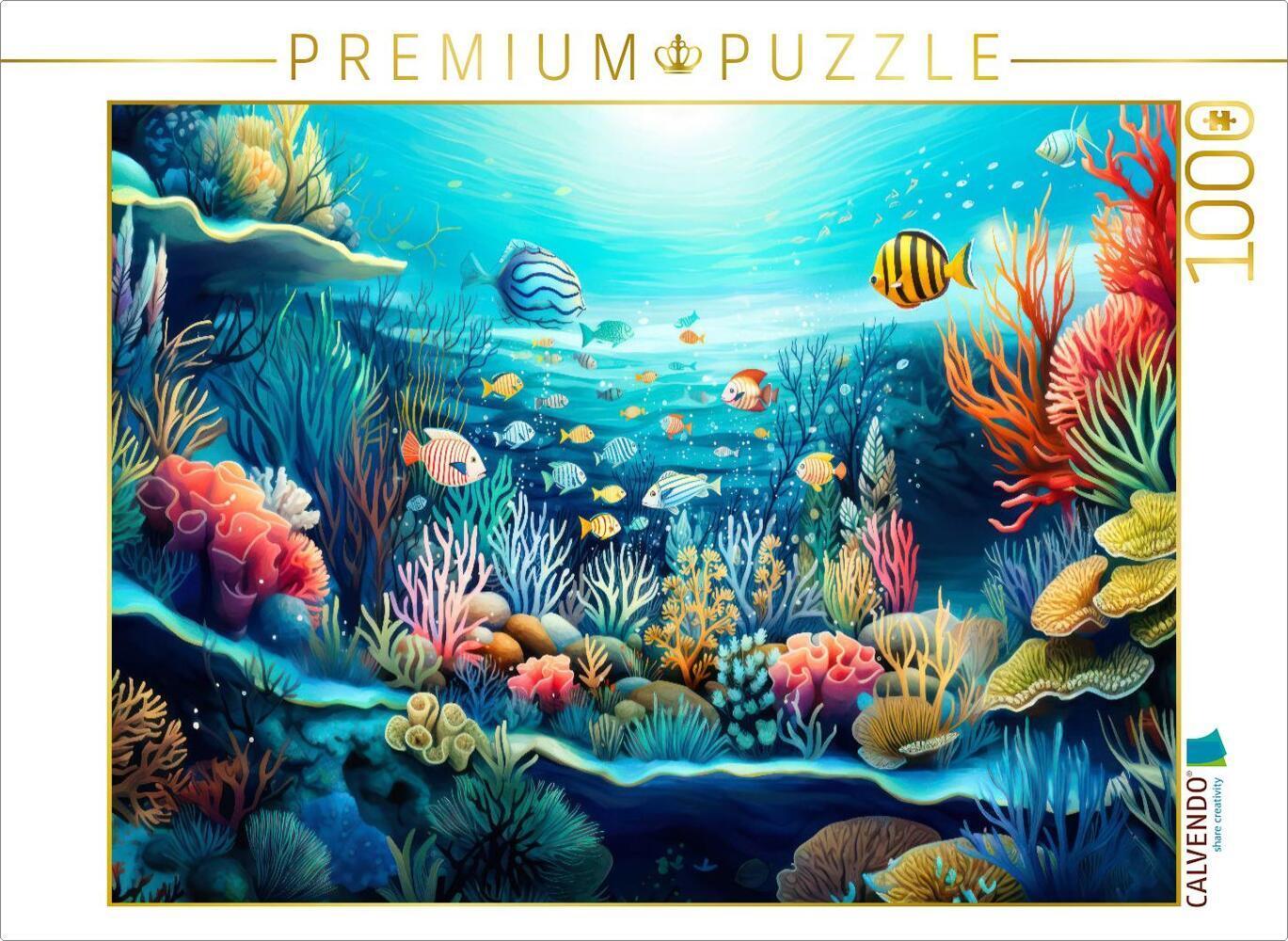 CALVENDO Puzzle Korallenriff | 1000 Teile Lege-Größe 64x48cm Foto-Puzzle für glückliche Stunden