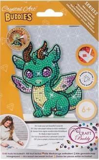 Craft Buddy CAFGR-GEN004 - Crystal Art Buddies, Smoky Dragon, Series 2, Kristallkunst-Bastelset