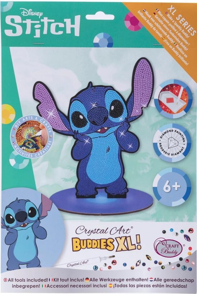 Craft Buddy CAXLBD-DNY001 - Crystal Art XL Buddies, Stitch Disney Series XL, Figur 20 cm, Kristallkunst-Bastelset