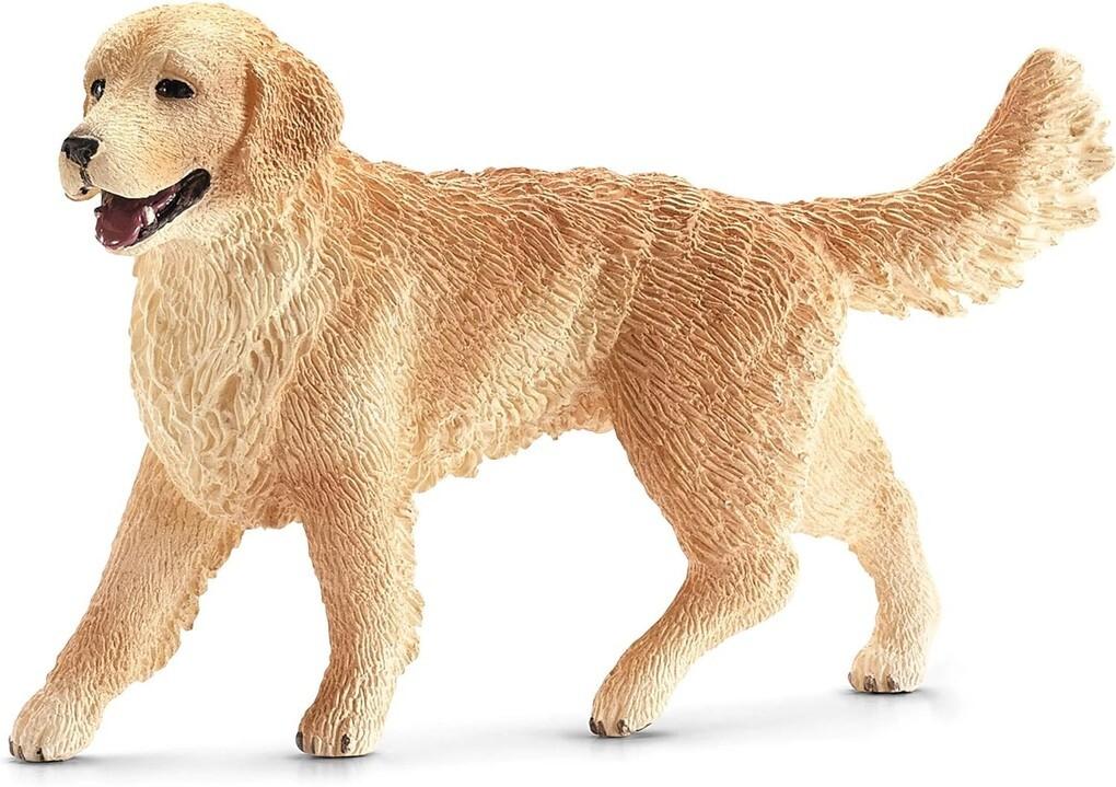 Schleich 16395 - Farm World, Golden Retriever Hündin, Hund, Tierfigur, Länge: 7,5 cm