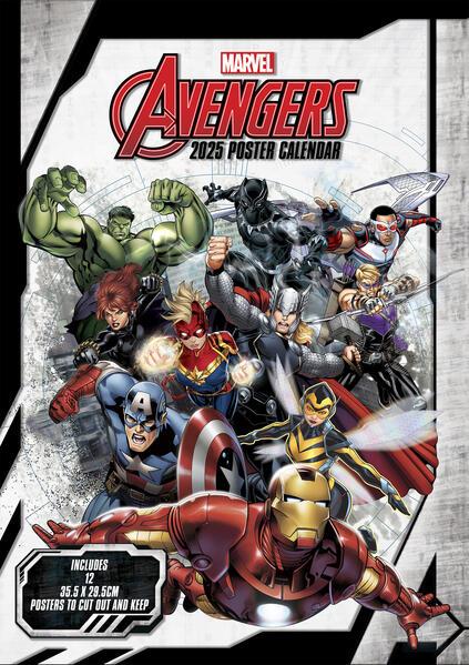 Avengers 2025 Wandkalender 30 x 42 cm