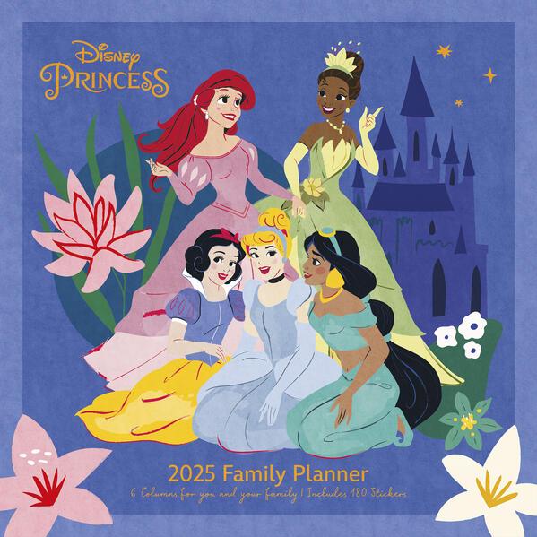 Disney Princess 2025 30X30 Familienplaner