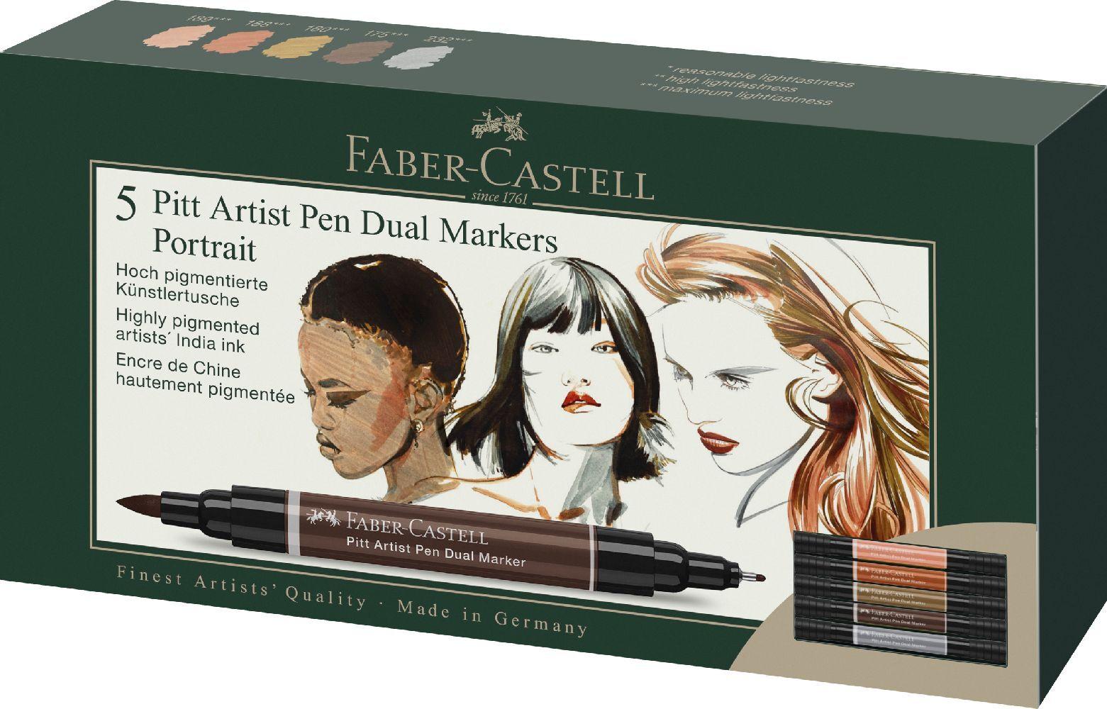 Tuschestift PAP Dual Marker 5x Portrait