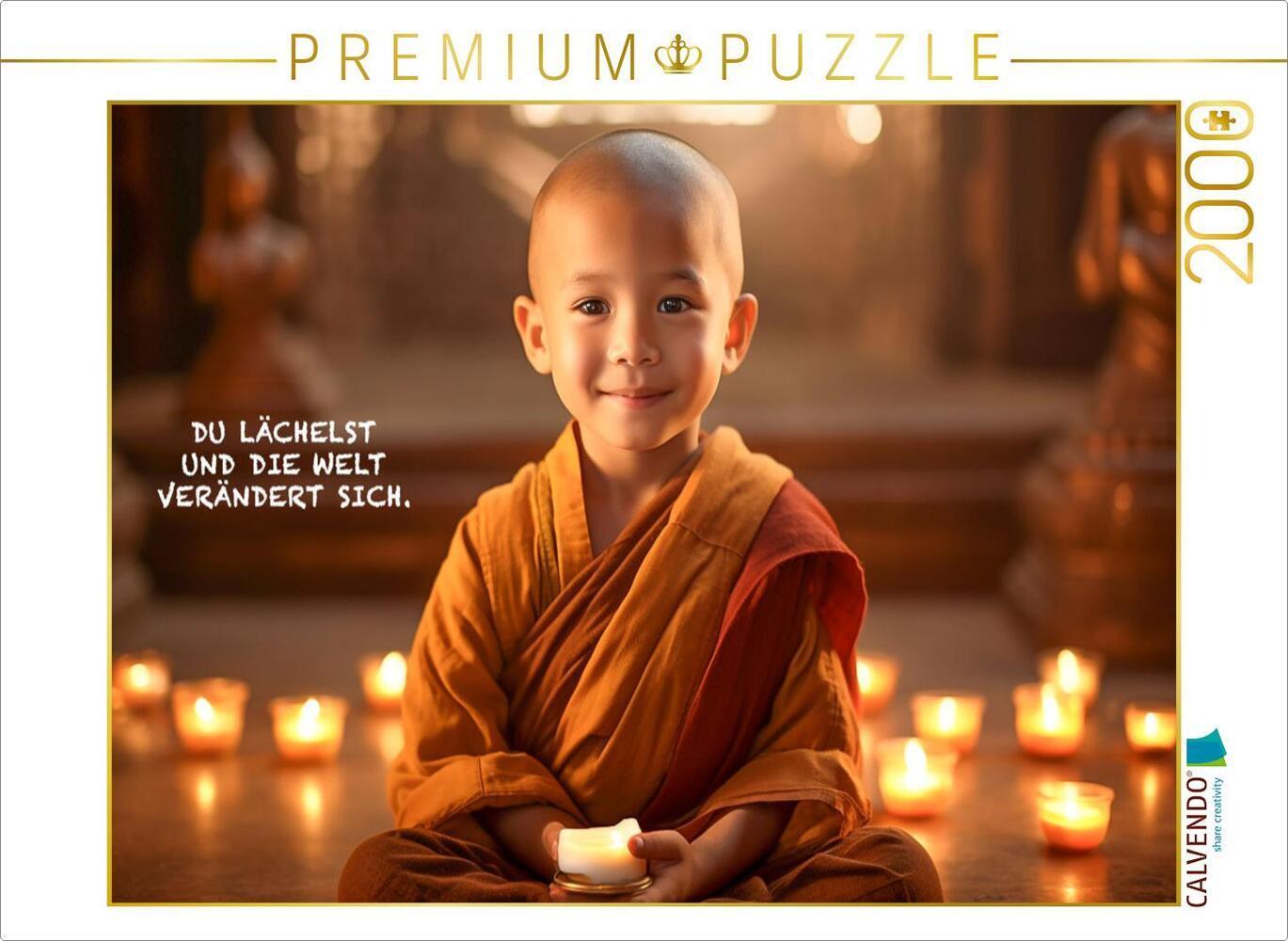 CALVENDO Puzzle Ein Motiv aus dem Kalender Buddhistische Sprüche | 2000 Teile Lege-Größe 90x67cm Fot