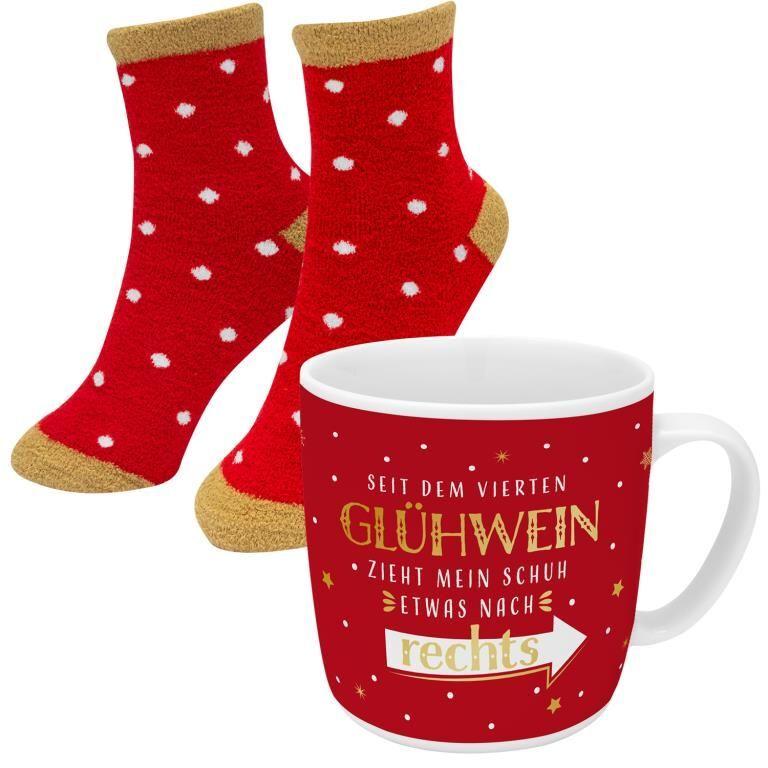 Tasse-Socken-Set Motiv Glühwein