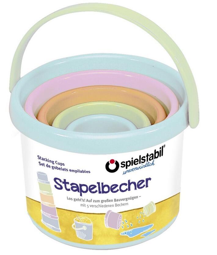 Spielstabil 3726 - Stapelbecher-Set pastell 5-teilig