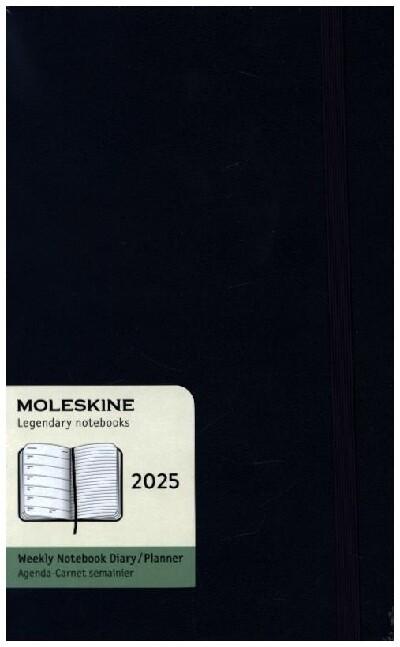 Moleskine 12 Monate Wochen Notizkalender 2025, Large/A5