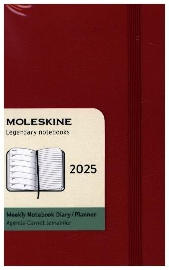 Moleskine 12 Monate Wochen Notizkalender 2025, Pocket/A6