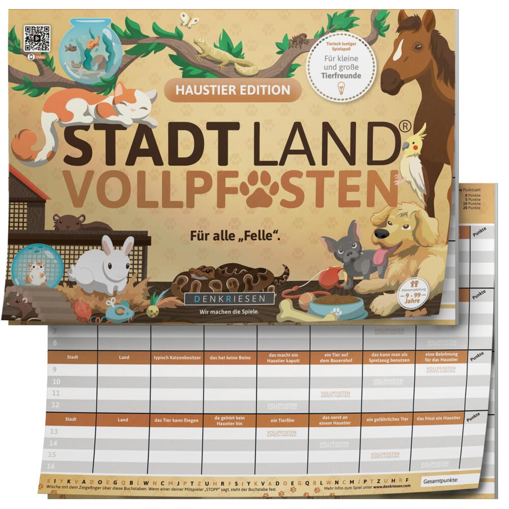 DENKRIESEN - STADT LAND VOLLPFOSTEN® - HAUSTIER EDITION - "Für alle "Felle"." - A4