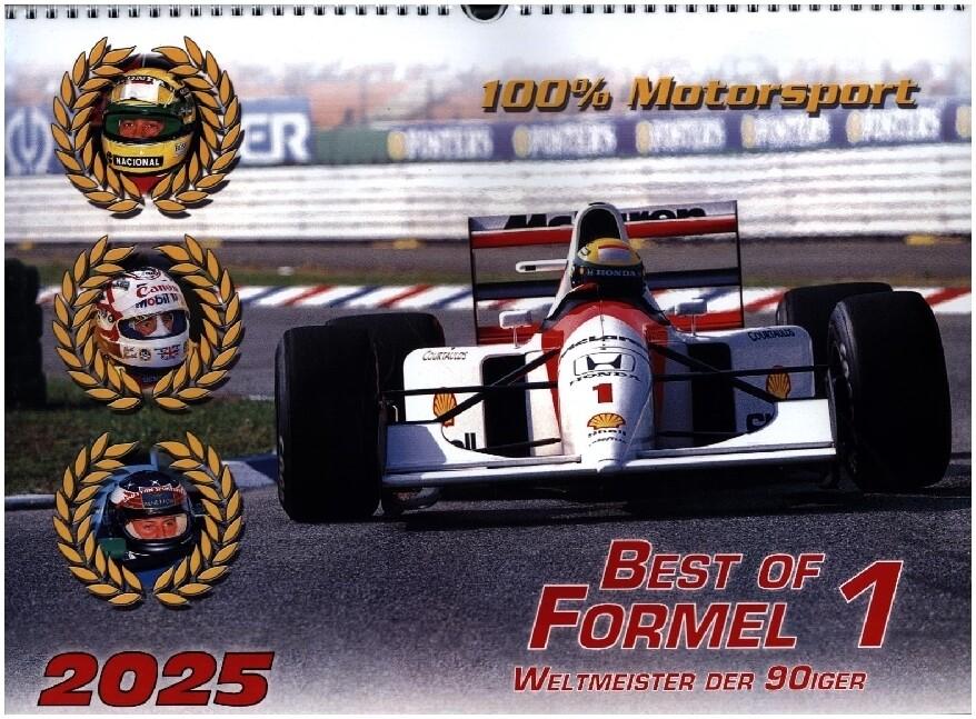 Best of F1 Weltmeister der 90iger Kalender 2025