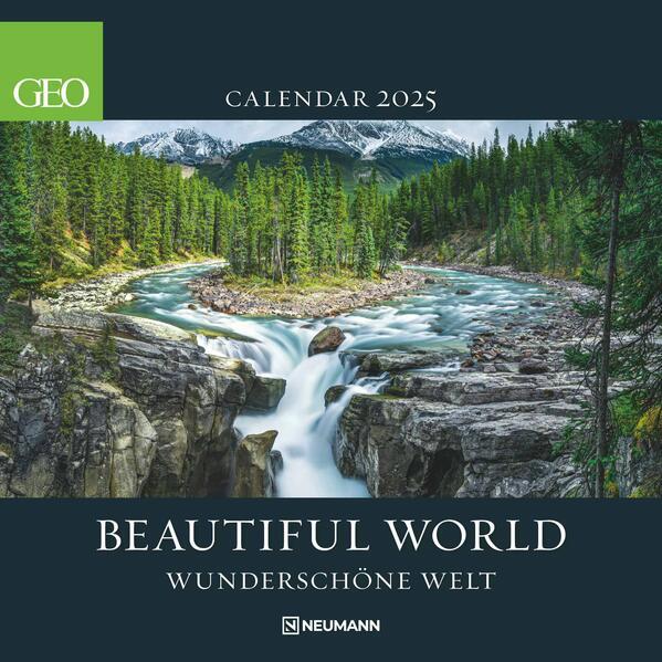 GEO - Beautiful World 2025 Quadratischer Wandkalender 30x30 cm - Naturschönheiten auf Papier - Inspi