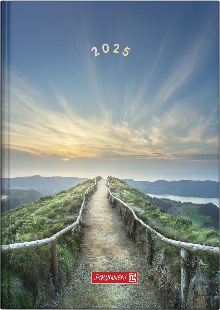 Brunnen 1079515035 Buchkalender Modell 795 (2025) "Mountain Trail"| 1 Seite = 1 Tag| A5| 352 Seiten| Grafik-Einband| bunt