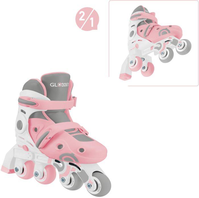 GLOBBER LEARNING SKATES 2in1 pastellrosa, Gr. 26-29