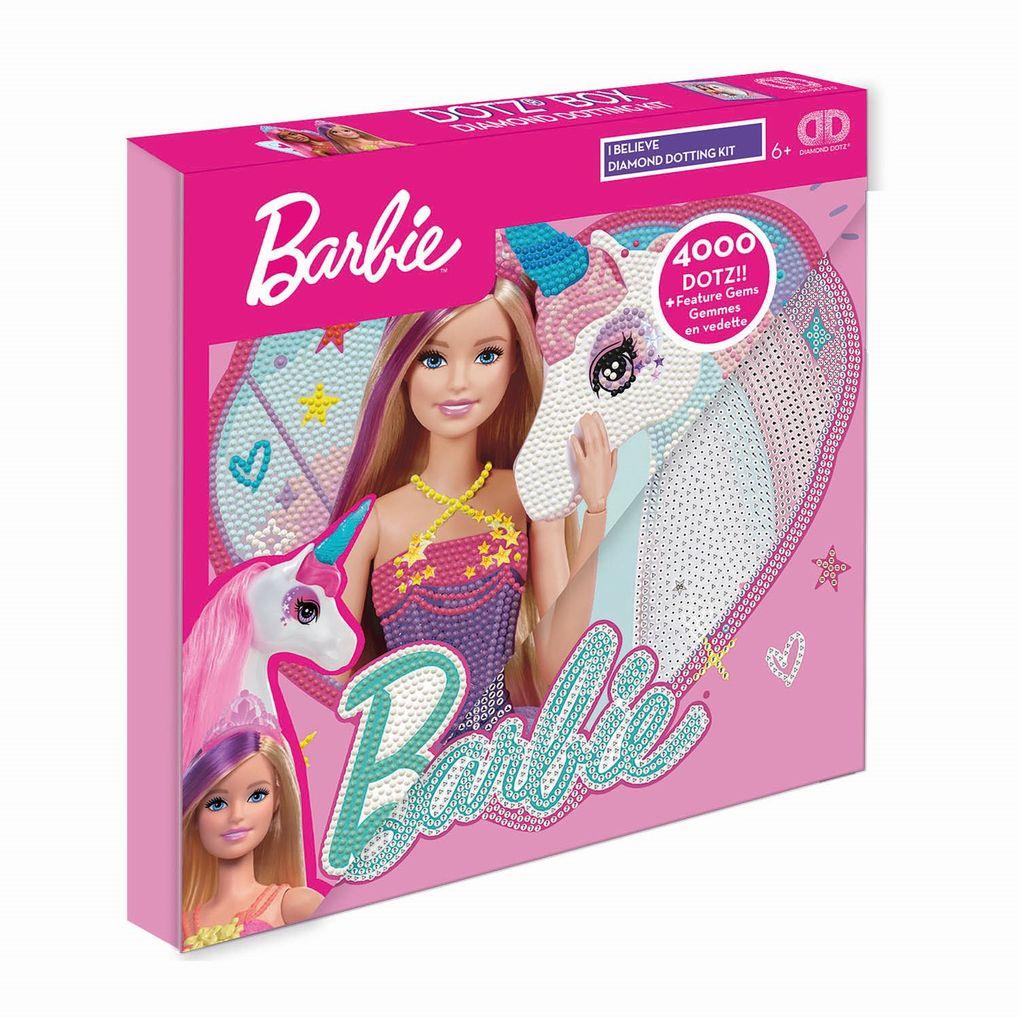 Diamond Dotz - Diamond Painting Barbie mit Einhorn